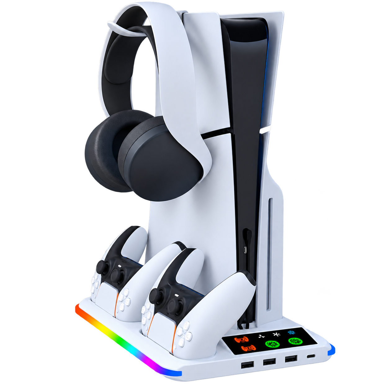 Base multifuncional vertical RGB Ps5 SLIM/FAT/PRO