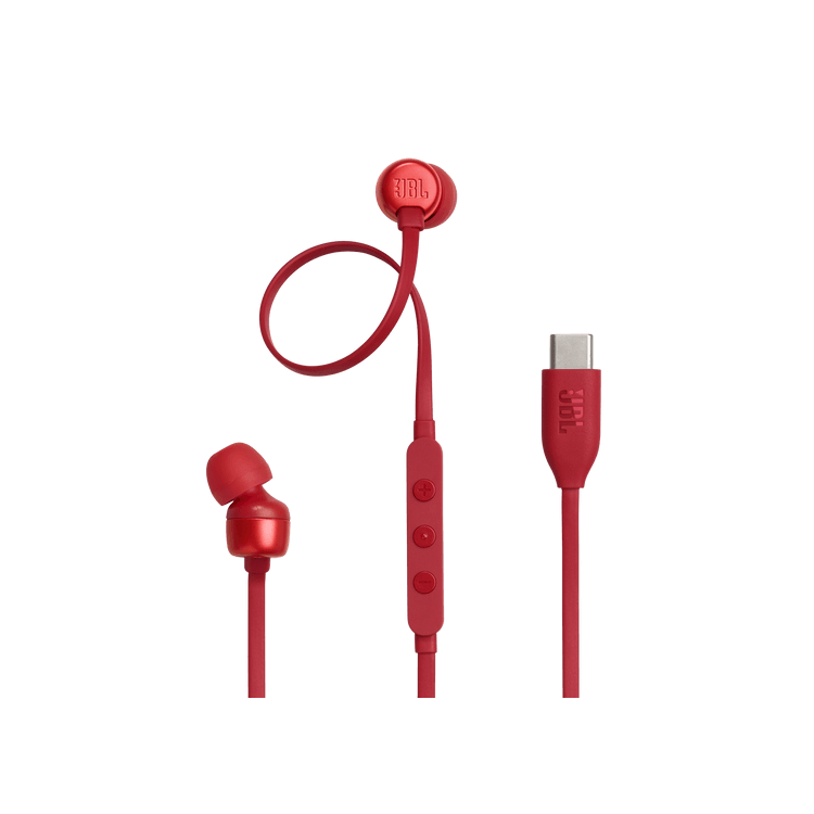 Auricular JBL tune 310 tipo c rojo